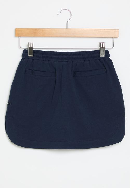 Aca Joe - Side embroidery tennis skirt - navy