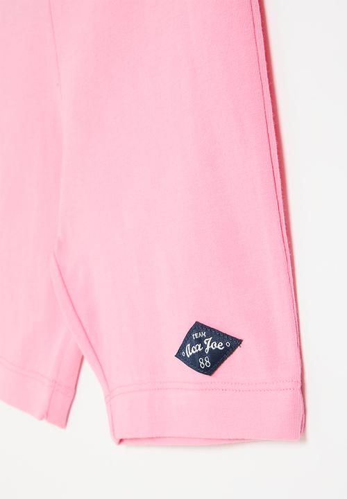 Aca Joe - Embroidery leggings - pink