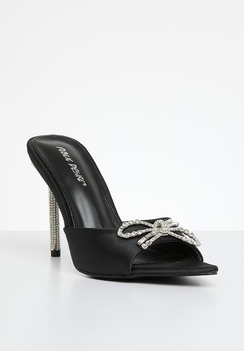 Public Desire - Bowve mule heel - black