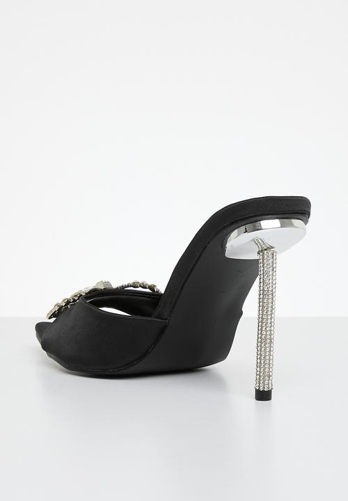 Public Desire - Bowve mule heel - black