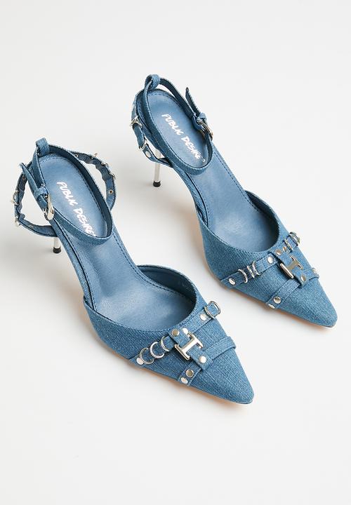 Public Desire - Prowl court heel - blue