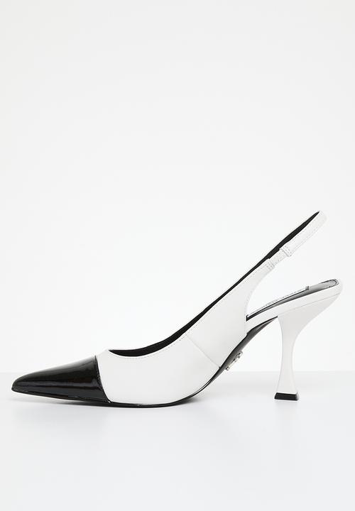 Steve Madden - Niles court heel - white & black