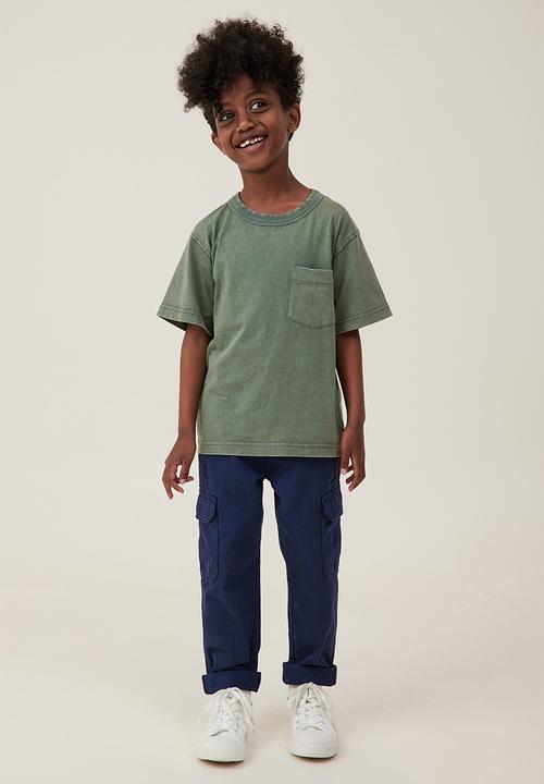 Cotton On - The essential short sleeve tee - swag green wash