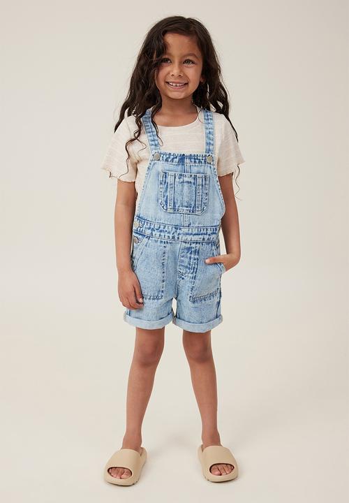 Cotton On - Millie slouch shortall - blue acid wash