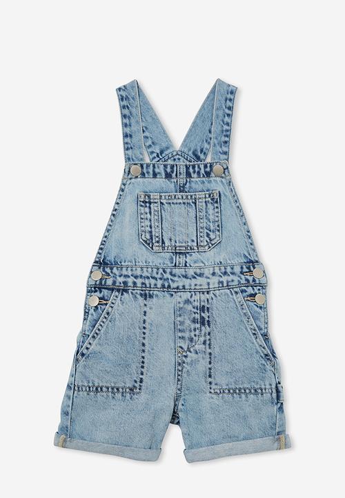 Cotton On - Millie slouch shortall - blue acid wash