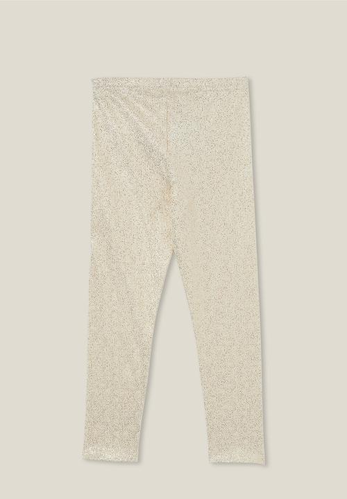 Cotton On - Huggie tights - dark vanilla/gold foil