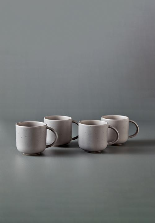 Maxwell & Williams - Palette 360ml mugs set of 4 - grey
