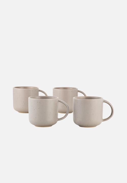 Maxwell & Williams - Palette 360ml mugs set of 4 - grey