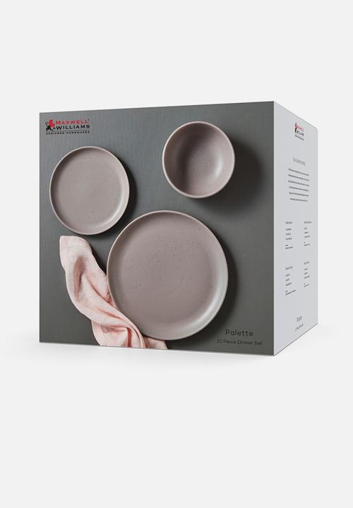 Maxwell & Williams - Palette dinner set 12pce - grey