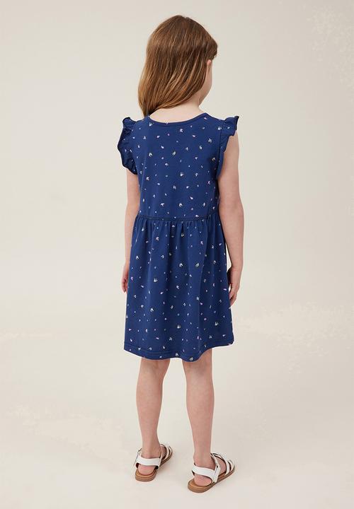 Cotton On - Olive short sleeve dress - navy blazer/alice floral