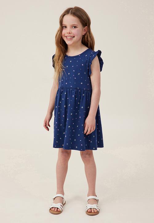 Cotton On - Olive short sleeve dress - navy blazer/alice floral