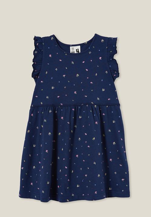 Cotton On - Olive short sleeve dress - navy blazer/alice floral