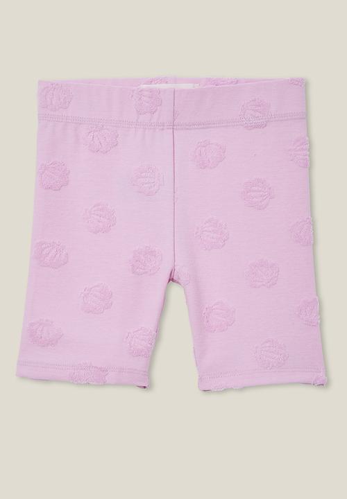 Cotton On - Hailey bike short - pale violet/terry texture shells