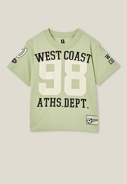 Cotton On - Jonny short sleeve print tee - gumnut green/west coast 98