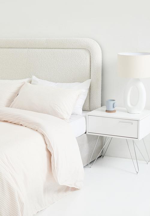 Hertex Haus - Cotton stripe bed set - almond