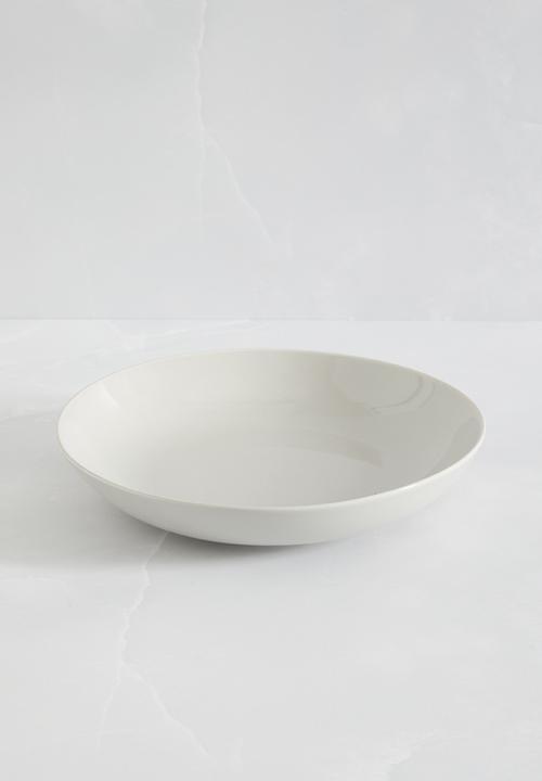 H&M - Deep porcelain plate - neutral