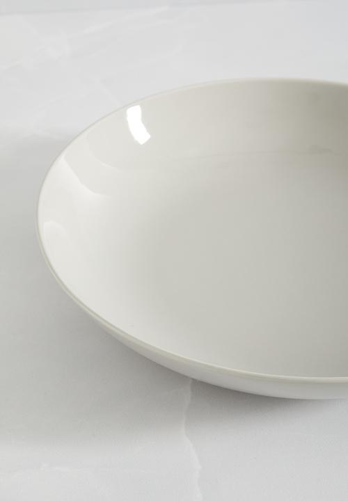 H&M - Deep porcelain plate - neutral