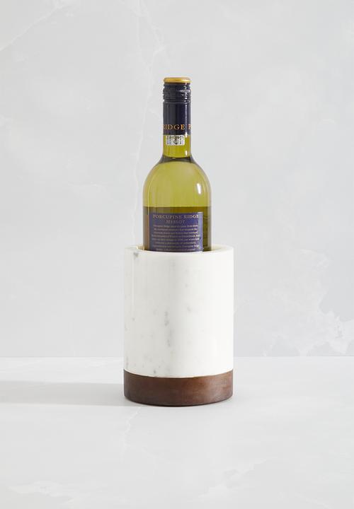 Sixth Floor - Crescent wine cooler - white