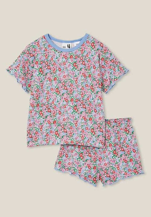 Cotton On - Dani short sleeve pyjama set - vanilla/libby floral