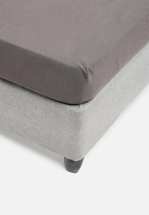 Hertex Haus - Pure organic cotton fitted sheet - peat