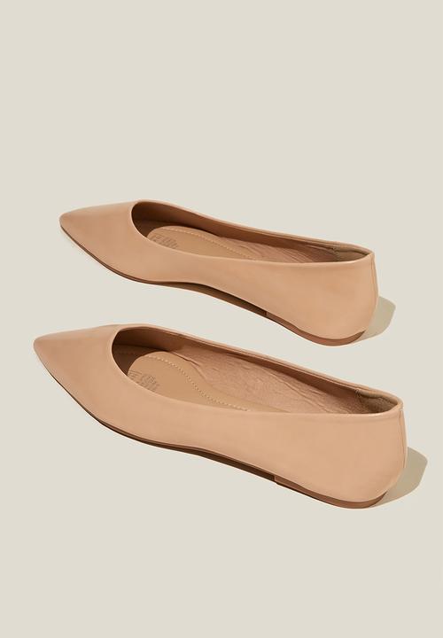 Cotton On - Prima point ballerina - beige pink