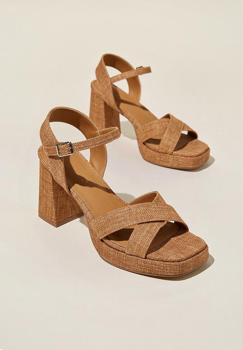 Cotton On - Jordyn espadrille platform - natural linen