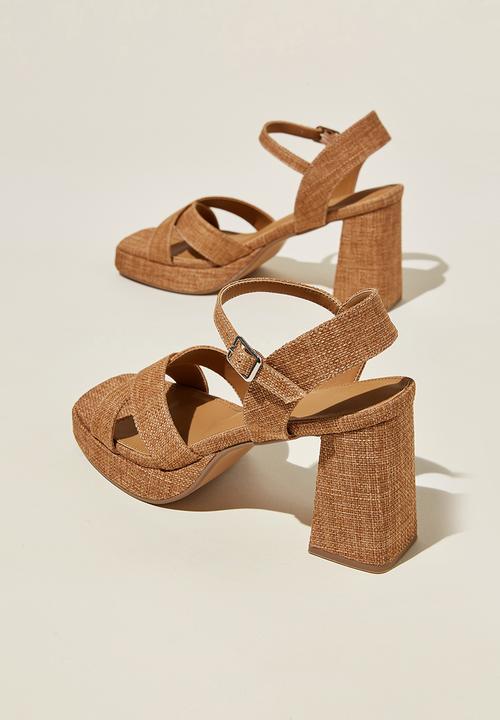 Cotton On - Jordyn espadrille platform - natural linen