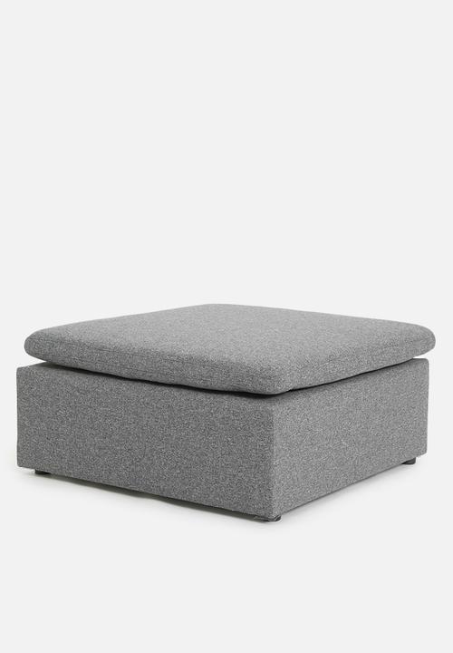 Sixth Floor - Halo modular ottoman - grey