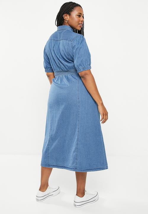 Me&B - Plus denim shirtdress - denim