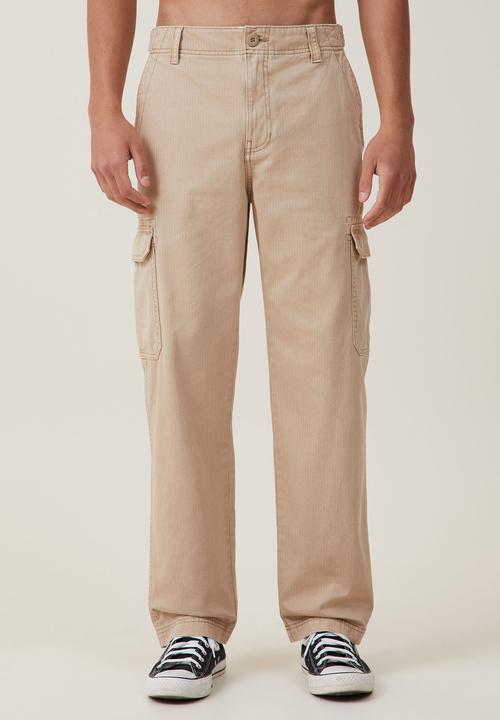 Cotton On - Tactical cargo pant - vintage gravel stone herringbone
