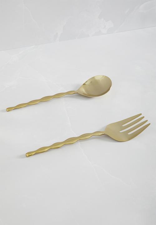 Sixth Floor - Klio server set - brass
