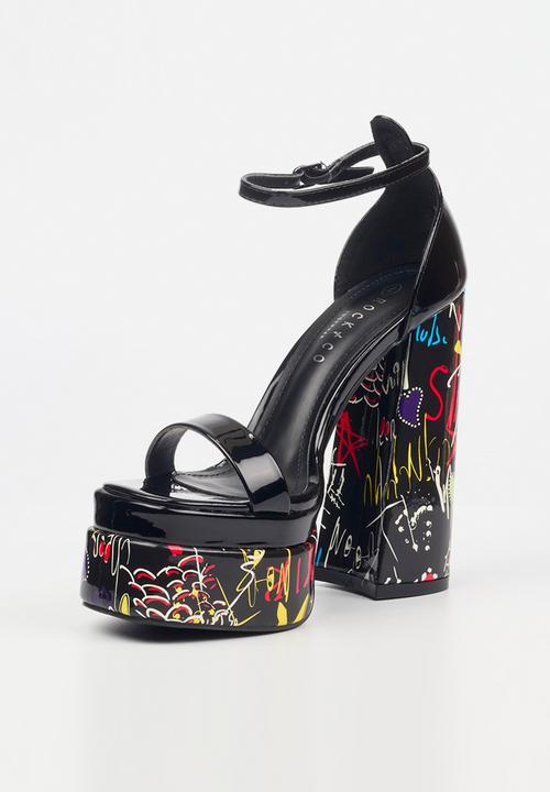 Rock & Co - Sachi 12 platform heel - black