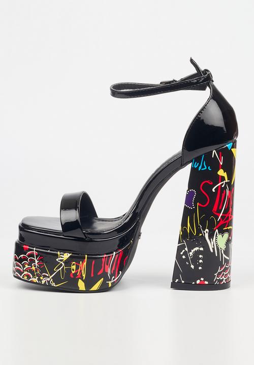 Rock & Co - Sachi 12 platform heel - black