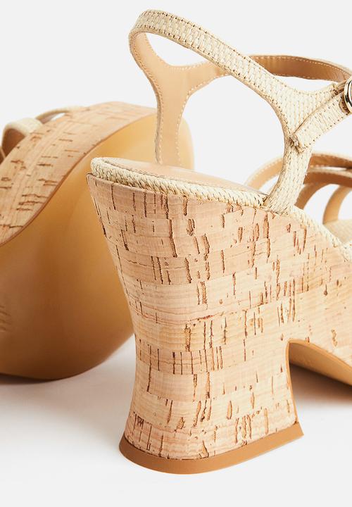 H&M - Wedge-heeled sandals - beige