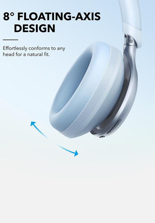 soundcore - Space One Headphones - Sky Blue