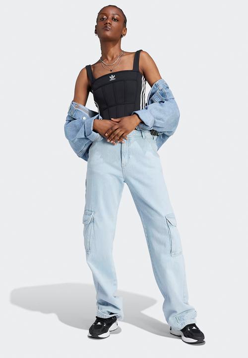 adidas Originals - Rib corset tank - black