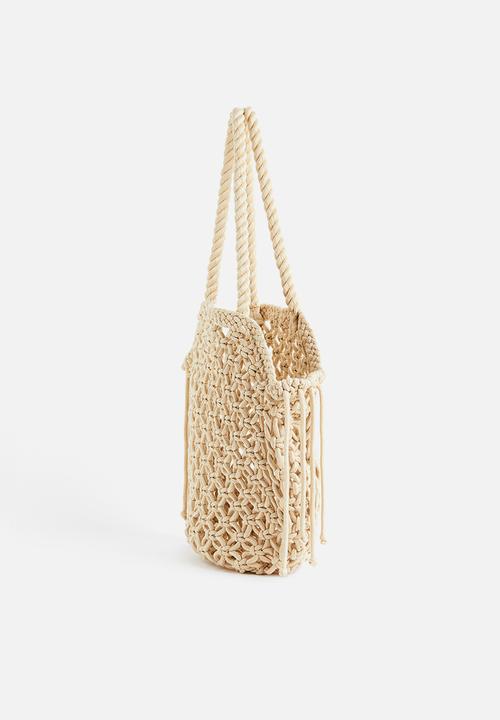 H&M - Macramé shopper - light beige