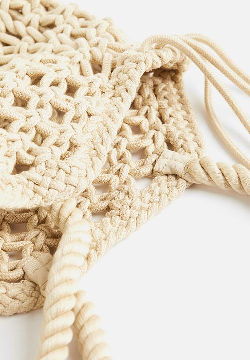 H&M - Macramé shopper - light beige