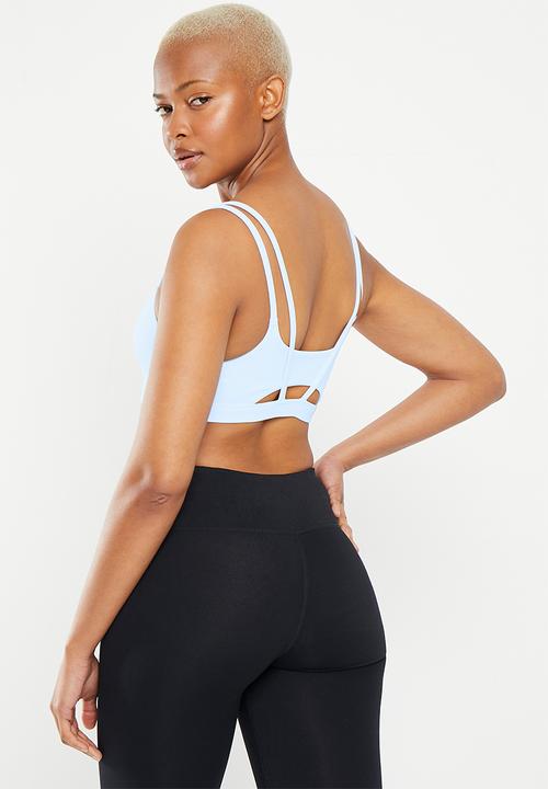 Nike - W nk df alate trace bra - blue tint & white
