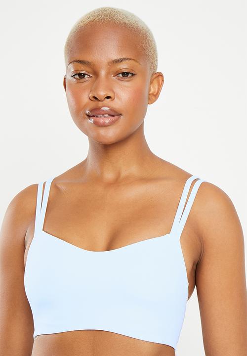 Nike - W nk df alate trace bra - blue tint & white