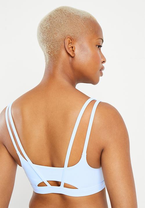 Nike - W nk df alate trace bra - blue tint & white