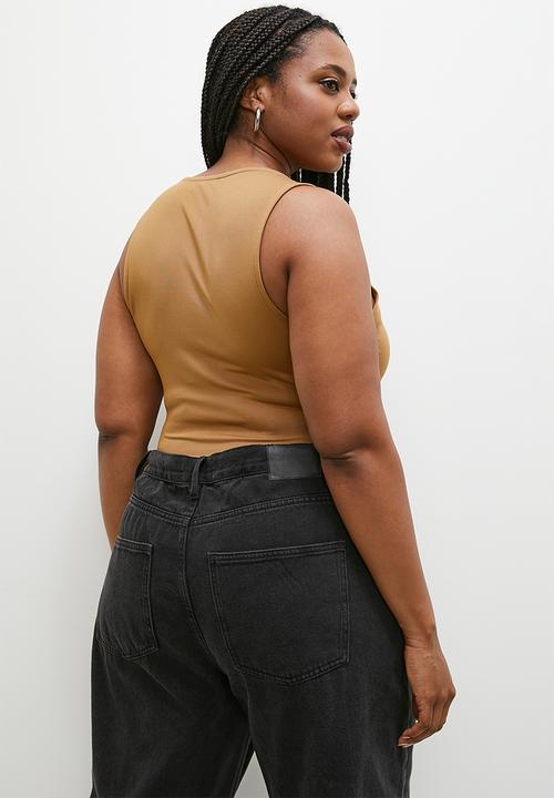 Superbalist - Single boatneck bodysuit - brown