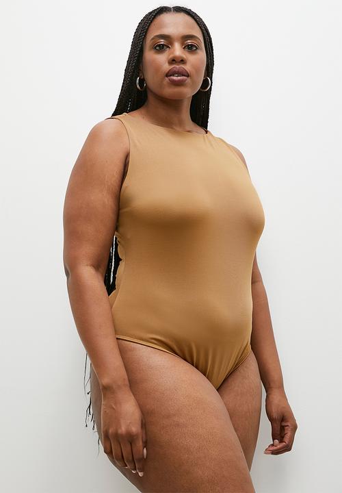 Superbalist - Single boatneck bodysuit - brown