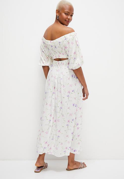 MILLA - Bardot fit and flare dress - floral