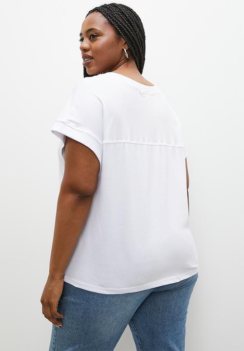 Superbalist - Grown on sleeve tee - white