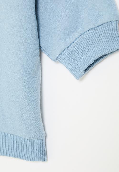 Cotton On - Alma drop shoulder sweater - dusty blue/bro