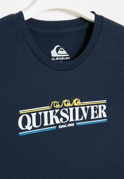Quiksilver - Gradient line short sleeve pre-boy - navy blazer