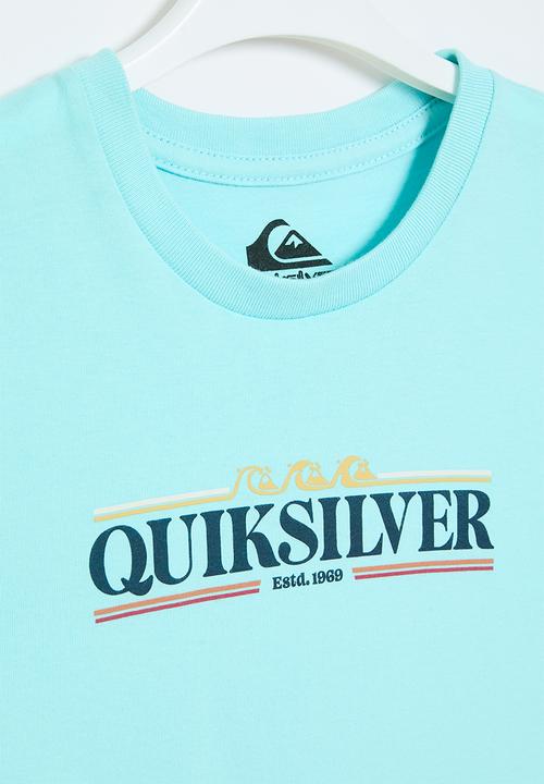 Quiksilver - Gradient line short sleeve pre-boy - pastel turquoise