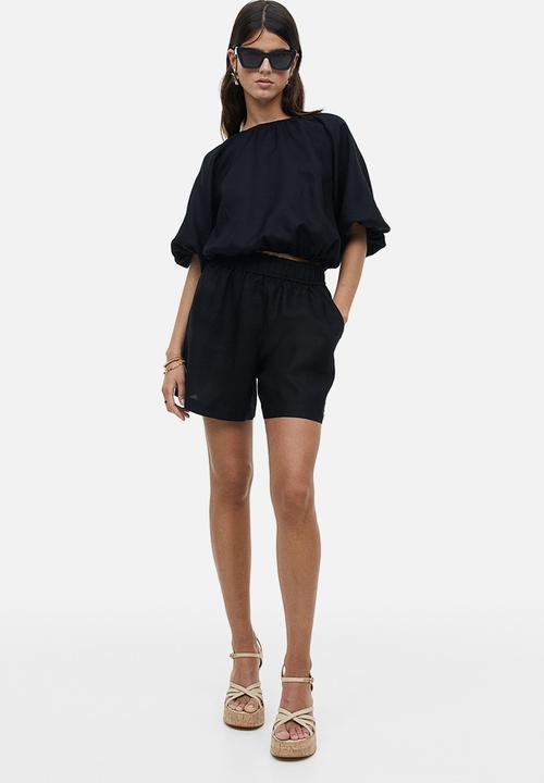 H&M - Pull-on shorts - black