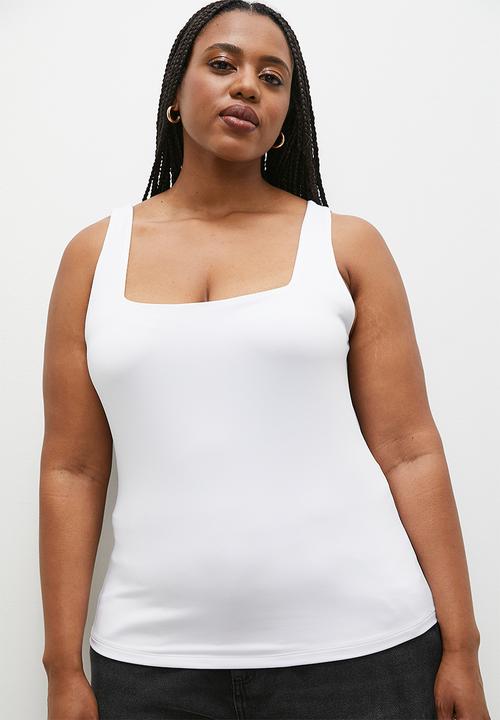 Superbalist - Square neck vest - white